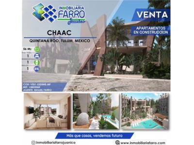 Venta de Apartamento en Quintana Roo, Mexico, 56 mt2, 1 habitaciones