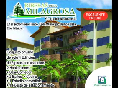 APARTAMENTO PH, C. R. RIBERAS DE LA MILAGROSA, EJIDO ESTADO MÉRIDA., 68 mt2, 3 habitaciones