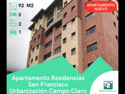 APARTAMENTO RES. SAN FRANCISCO, URBANIZACIÓN CAMPO CLARO, MÉRIDA, 92 mt2, 3 habitaciones