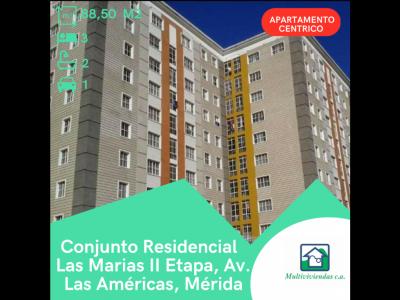 APARTAMENTO CONJ. RESIDENCIAL LAS MARIAS II ETAPA, MÉRIDA, 88 mt2, 3 habitaciones