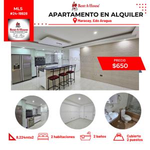 Apartamento en alquiler en Maracay, 2 habitaciones