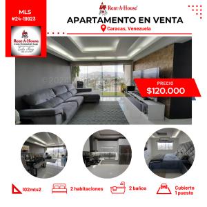 Apartamento en venta en Caracas , 2 habitaciones