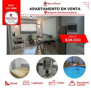 Apartamento en venta en Margarita , 1 habitaciones