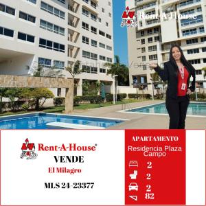 24-23377 VENTA DE APARTAMENTO EN RES PLAZA CAMPO...KAREMBERNAL, 82 mt2, 2 habitaciones