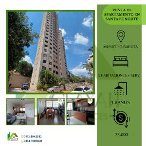 VENTA DE APARTAMENTO EN SANTA FE NORTE -BARUTA, 4 habitaciones