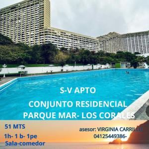 SE VENDE ESPECTACULAR APTO, URB PARQUE MAR, LOS CORALES, VARGAS, 52 mt2, 1 habitaciones