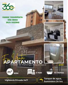 VENTA APARTAMENTO TERRAZAS DE MAÑONGO, NAGUANAGUA, 60 mt2, 2 habitaciones