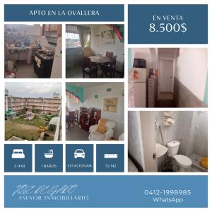 En venta acogedor apartamento ubicado en la Urb La Ovallera., 72 mt2, 3 habitaciones