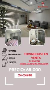 Vendo Townhouse en el rincón resid. Altos de aricagua , 109 mt2, 2 habitaciones