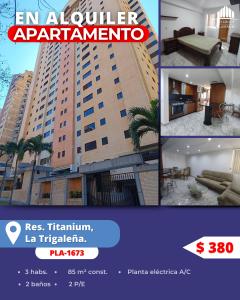 SAMIR TROSEL VENDE APARTAMENTO  EN LA URBANIZACION TRIGALEÑA ALTA RESIDENCIAS TITANIUM VALENCIA CARA, 85 mt2, 3 habitaciones