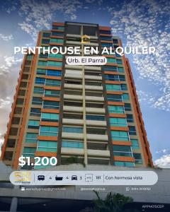 Atractivo Pent-House Dúplex en Alquiler, 181 mt2, 4 habitaciones