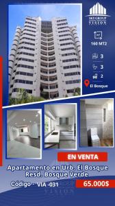 Bello y Moderno Apto a Estrenar Urb. El Bosque Res. Bosque Verde , 160 mt2, 3 habitaciones