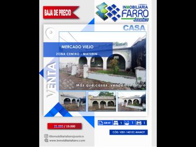 SE VENDE CASA COMERCIAL MERCADO VIEJO VE01-1451ZC-MAMOT, 328 mt2, 1 habitaciones
