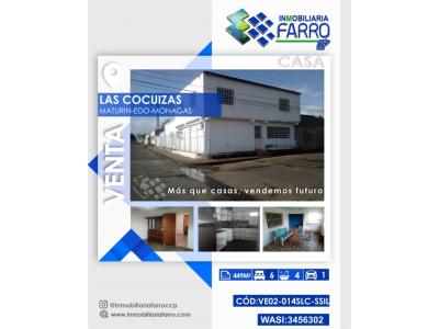 SE VENDE CASA EN LAS COCUIZAS VE02-014SLC-SSIL, 449 mt2, 6 habitaciones