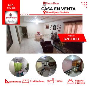 Casa en venta en Ciudad Ojeda, 2 habitaciones