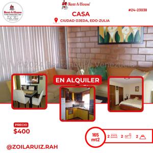 Casa en alquiler en Ciudad Ojeda , 2 habitaciones