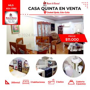 Casa quinta en venta en Ciudad Ojeda, 2 habitaciones