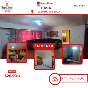 Casa en venta en Cabimas , 5 habitaciones