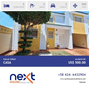 TOWNHOUSE ALQUILER SECTOR LA ROSA CABIMAS NEXT 1294, 3 habitaciones