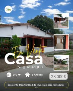 Venta Casa para Remodelar con amplio TERRENO, sector Santa Ana, Naguanagua, Carabobo, 441 mt2, 6 habitaciones