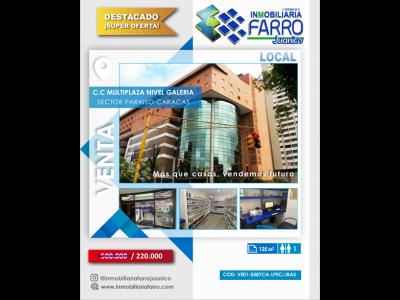 SE VENDE LOCAL COMERCIAL EN CARACAS VE01-0587CA-LPEC/JBAS, 125 mt2