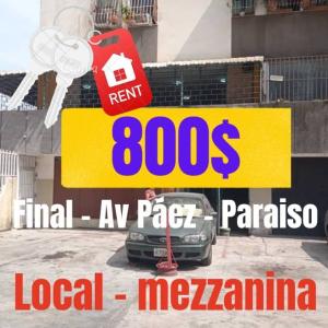 Alquilo local final Av Paez el paraíso (pte hierro), 100 mt2