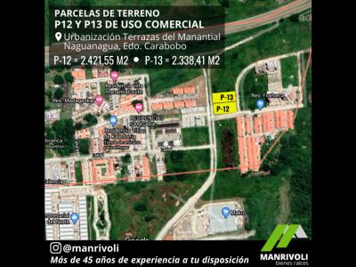 SE VENDE PARCELA  DE TERRENO P12  USO COMERCIAL MANANTIAL-NAGUANAGUA 