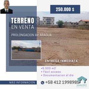 Invierte en tu futuro!!!!! en venta terreno ubicado en la Av Aragua con Dr Montoya,Maracay Estado Ar