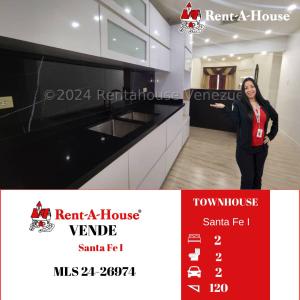 24-26974 VENTA DE TOWNHOUSE EN SANTA FE 1, 120 mt2, 2 habitaciones