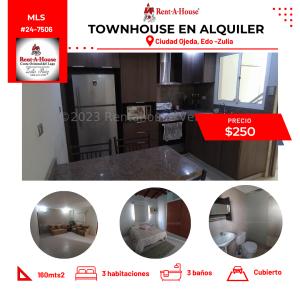 Townhouse en alquiler en Ciudad Ojeda, 3 habitaciones