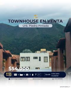 Bonito Townhouse en Piedra Pintada en venta, 165 mt2, 4 habitaciones