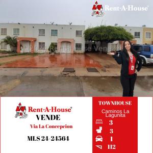 24-24564 VENTA DE TOWNHOUSE EN CAMINOS LA LAGUNITA ...KAREMBERNAL, 112 mt2, 3 habitaciones