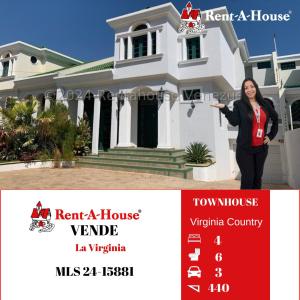 24-15881 VENTA DE TOWNHOUSE EN LA VIRGINIA ...KAREMBERNAL, 440 mt2, 4 habitaciones