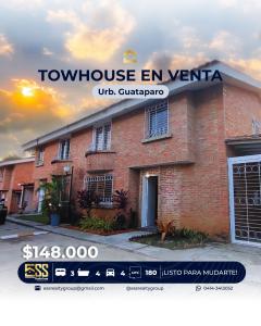 Townhouse en excelentes condiciones en Guataparo, 180 mt2, 3 habitaciones