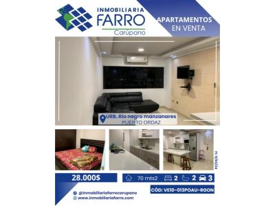 Apartamento en Puerto Ordaz / VE10-013POAU-RGON, 70 mt2, 2 habitaciones