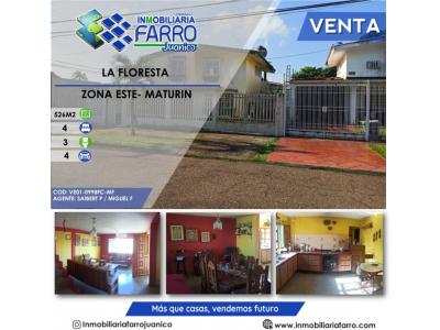 SE VENDE CASA EN LA FLORESTA VE01-1008LF-MF, 300 mt2, 4 habitaciones