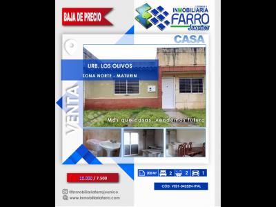 SE VENDE CASA EN URB LOS OLIVOS VIA LA TOSCANA VE01-0425ZN-IPAL, 55 mt2, 2 habitaciones