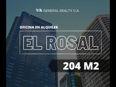 Oficina Amoblada en Alquiler El Rosal 204 M2, 204 mt2, 3 habitaciones