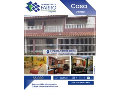 SE VENDE QUINTA CONJ. RESD. COLONIA DEL RIO VE12-0002BA-MVIL, 200 mt2, 4 habitaciones