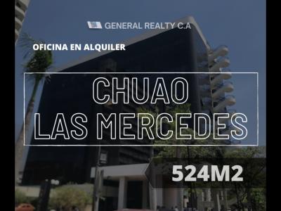 Oficina En Alquiler Chuao-las Mercedes 524 M2, 524 mt2, 9 habitaciones