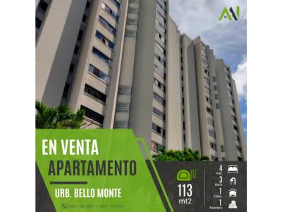 Apartamento en venta Bello Monte, 113 mt2, 4 habitaciones