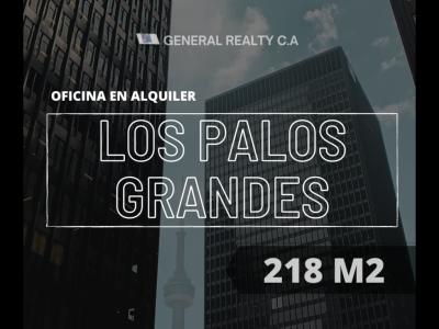 Oficina en Alquiler Los Palos Grandes 218.28 M2, 218 mt2